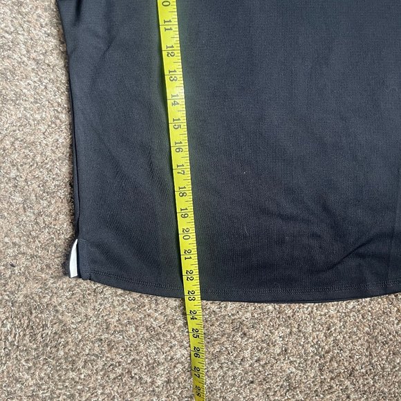 Women's Reebok PlayDry Golf Pickleball Tennis Polo Shirt, Size Medium Black - Picture 7 of 9